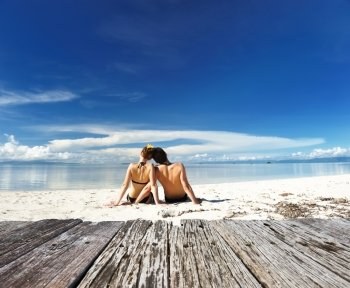 Couple on a tropical beach