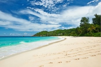 Beautiful beach Anse Intendance at Seychelles, Mahe