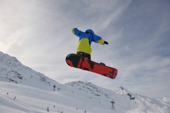 snowboard winter sport  extreme jump 