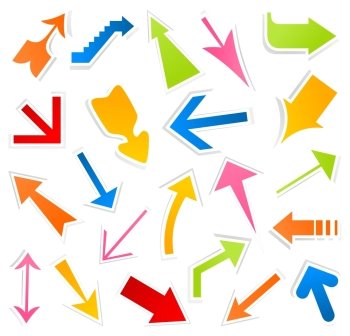 Arrow icon4. Collection of arrows for web design. A vector illustration