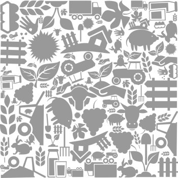 Background on a theme agriculture. A vector illustration
