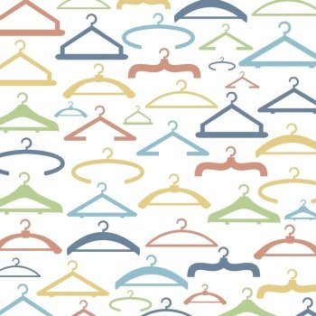 Background made of a hanger. A vector illustration