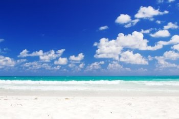 picture of beautiful caribbean tropical beach