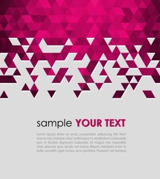 Abstract technology background  with triangle. Vector illustration.