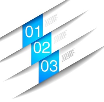 Abstract number Line/ background for sample choice/blue button vector