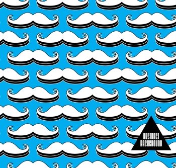 Abstract background with mustache for design can be used for invitation, congratulation