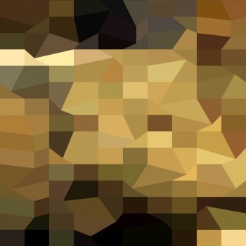 Low polygon style illustration of a brown crowd abstract background.. Brown Crowd Low Polygon Background