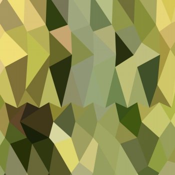 Low polygon style illustration of dark khaki abstract geometric background.. Dark Khaki Abstract Low Polygon Background