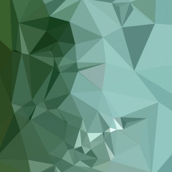 Low polygon style illustration of a zomp green abstract geometric background.. Zomp Green Abstract Low Polygon Background