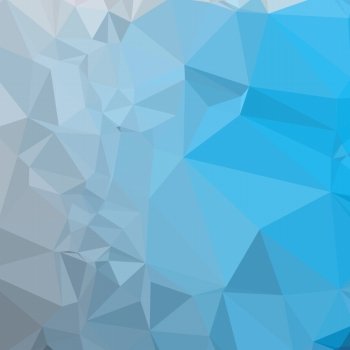 Low polygon style illustration of a capri blue abstract geometric background.. Capri Blue Abstract Low Polygon Background