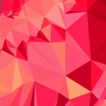 Low polygon style illustration of an american rose red abstract geometric background.. American Rose Red Abstract Low Polygon Background