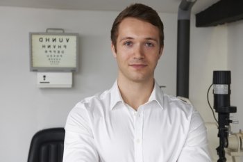 Portrait Of Male Optician In Optometrists