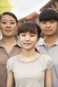 Portrait of Three Young Women