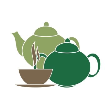 Tea Icons Vector Illustration on white background