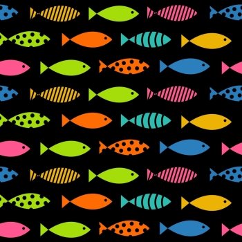 Mult Fish Seamless Pattern Background Vector Illustration EPS0. Mult Fish Seamless Pattern Background Vector Illustration