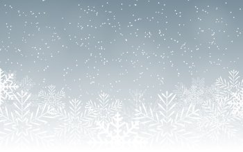 Abstract Beauty Christmas and New Year Background with Snow and Snowflakes. Vector Illustration EPS10