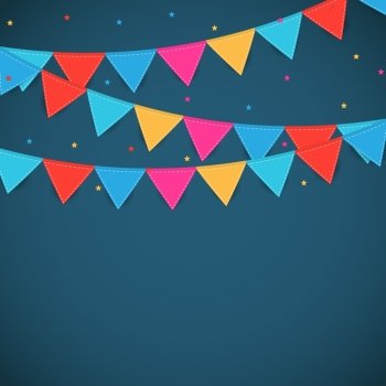 Party Background with Flags Vector Illustration. EPS10. Party Background with Flags Vector Illustration