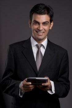 Businessman with a phone 