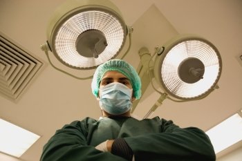 Surgeon in the operation theatre 