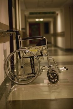 Wheelchair in the corridor 