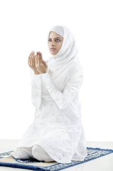 Muslim woman doing Namaaz 