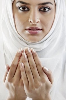 Muslim woman doing Namaaz 