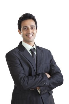 Portrait of business executive smiling