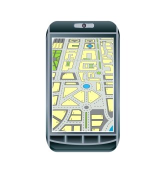Mobile touch phone with GPS