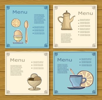Set of templates decorative menu restaurant or bar.