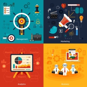 Icons for marketing, management, analytics and business tools