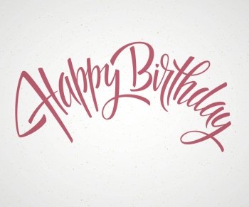 Vintage Happy Birthday Typographical Background EPS 10. Vintage Happy Birthday Typographical Background