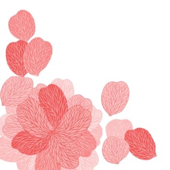 Background of pink flower petals. Vector illustranion.. Background of pink flower petals. Vector illustranion