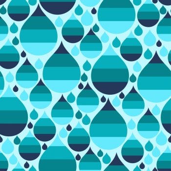 Seamless pattern with abstract raindrops.