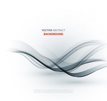 Vector Abstract gray curved lines background. Brochure design. Abstract curved lines background. Template brochure design