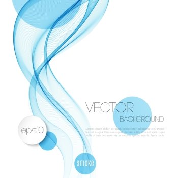 Vector Abstract smoky waves  background. Template brochure design. Abstract smoky waves  background. Template brochure design
