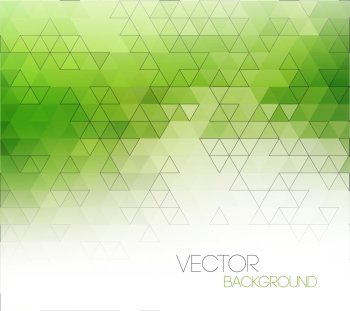 Abstract green light template background. Abstract green light template background with triangle pattern