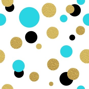  Classic dotted seamless gold glitter pattern..  Classic dotted seamless gold glitter pattern.  Polka dot ornate