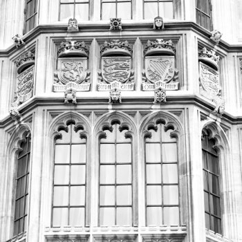 in london old historical  parliament glass    window    structure and terrace