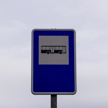 bus traffic signal on the street
