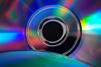                                  light and colors reflected on a compact disc