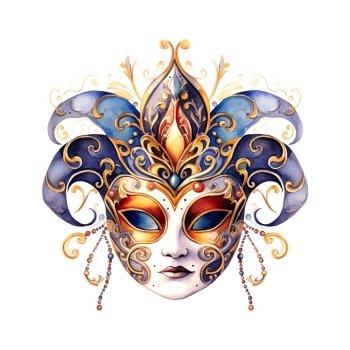Mardi gras watercolor carnival, mask, masquerade face festival. Mardi gras watercolor carnival, mask, masquerade, face, festival, costume