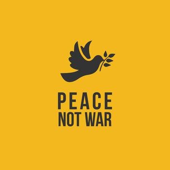 peace not war logo vector