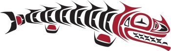 fish - First nation art stylization