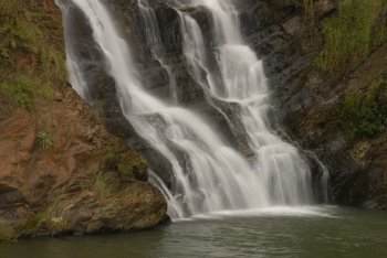 Waterfall base