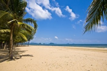 beautiful beach in Thailand on a sunny day