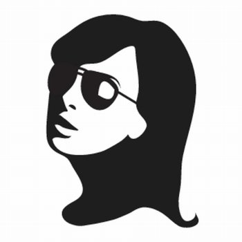eautiful woman portrait with sunglasses (black and white)