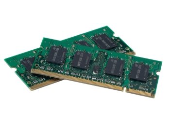Computer accessories, the laptop memory, isolated, hyper DoF.