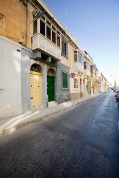 quaint street in Malta