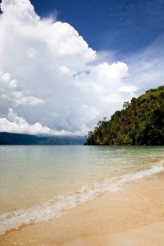 A tropical beach in Indonesia