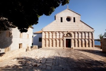 An old stone cathedral on the Island of Rab, Croatia - The Cathedral of the Holy Virgin Mary’s Assumption